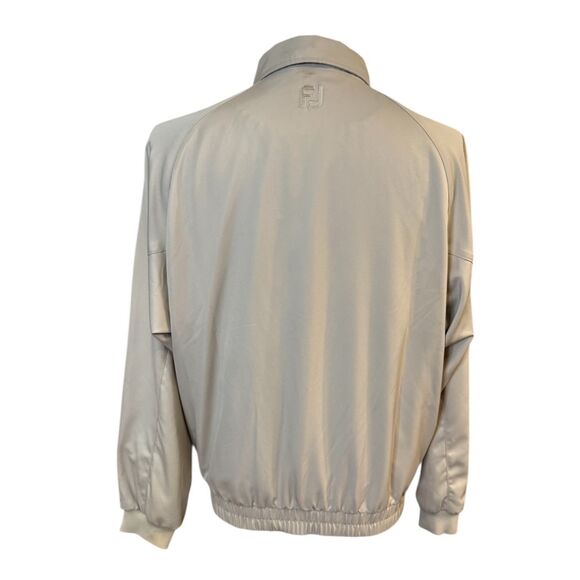 Footjoy Men’s Tan Full Zip Golf Jacket Size Medium Windbreaker - Picture 5 of 10